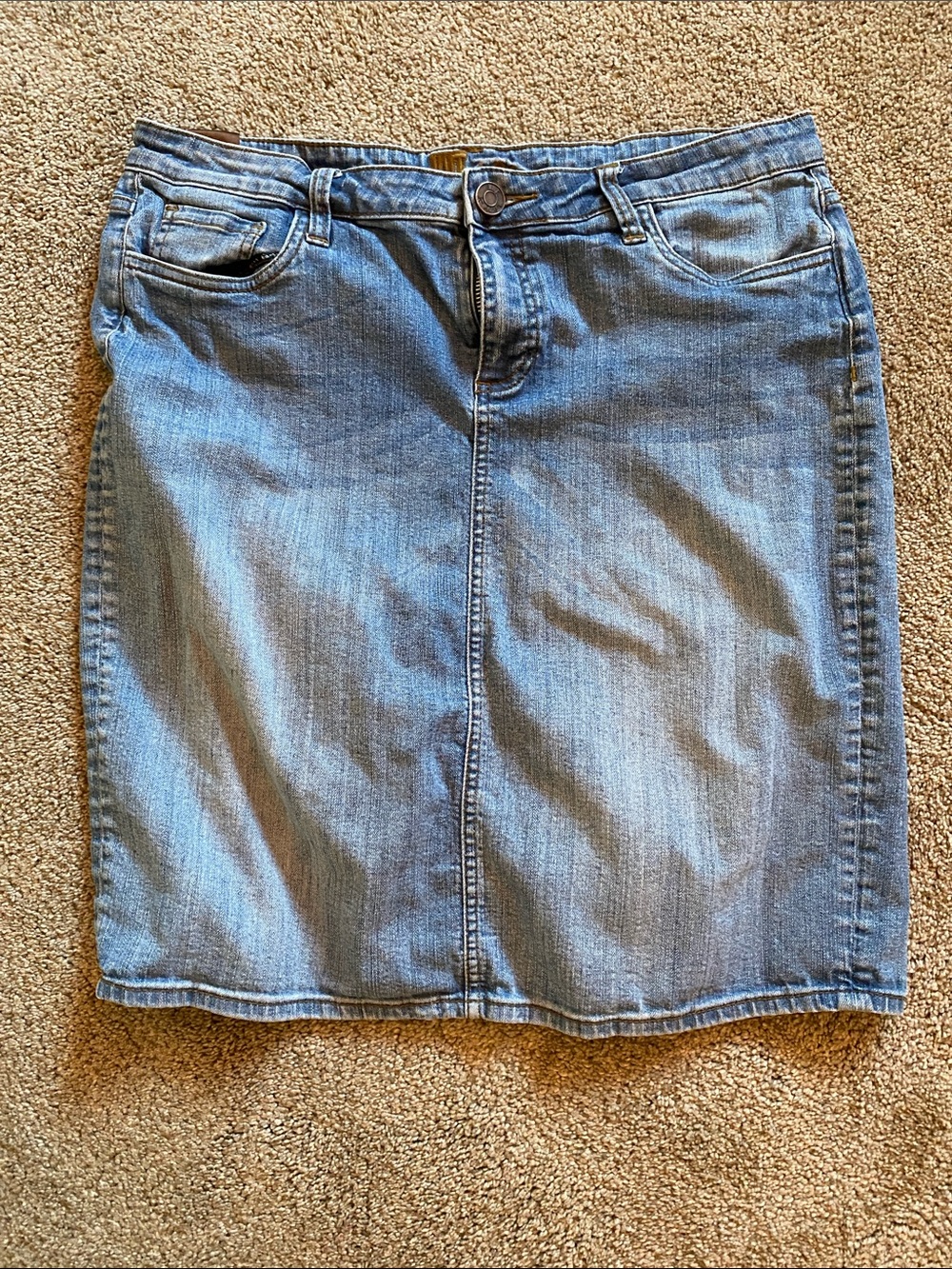 Kut from the Kloth Light Blue Denim Skirt